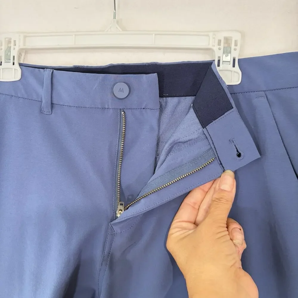 Mizzen Main Pants Mens 34x34 Blue Helmsman Slim Chino Performance Golf Active